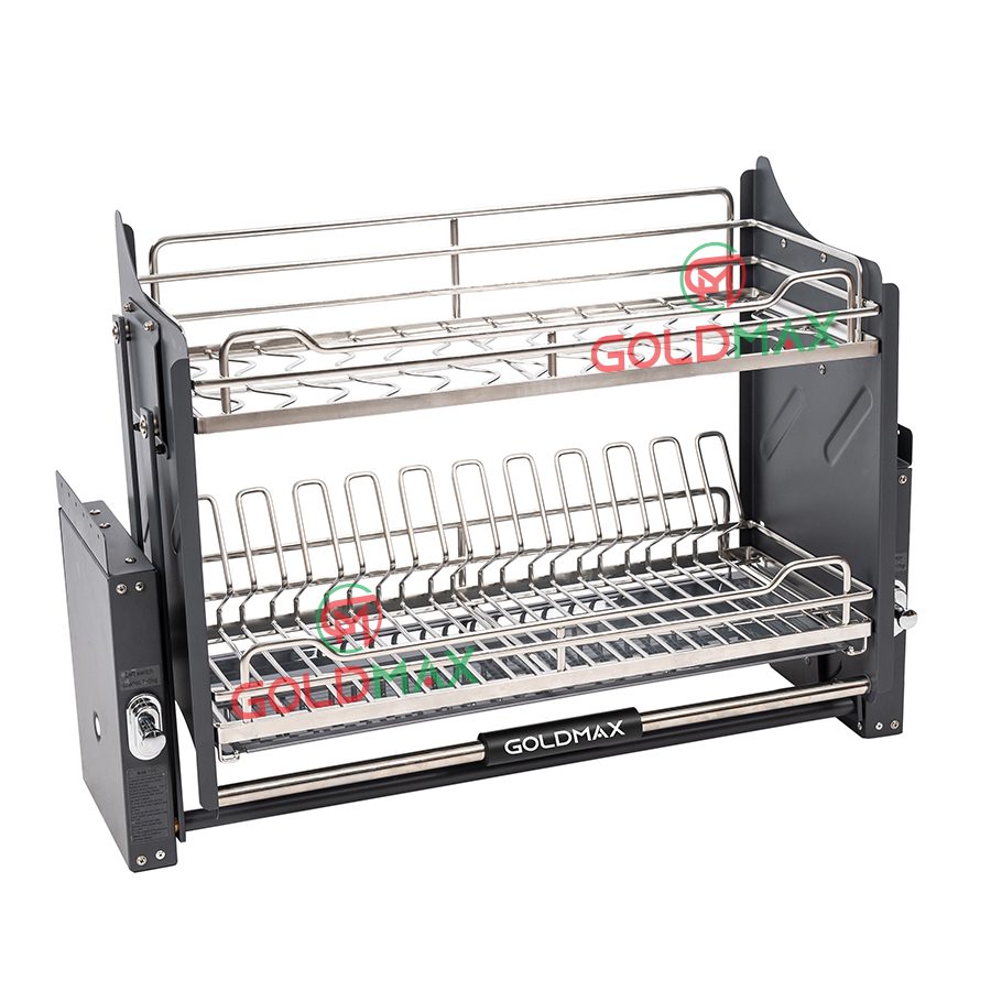 Giá bát đĩa nâng hạ nan Oval