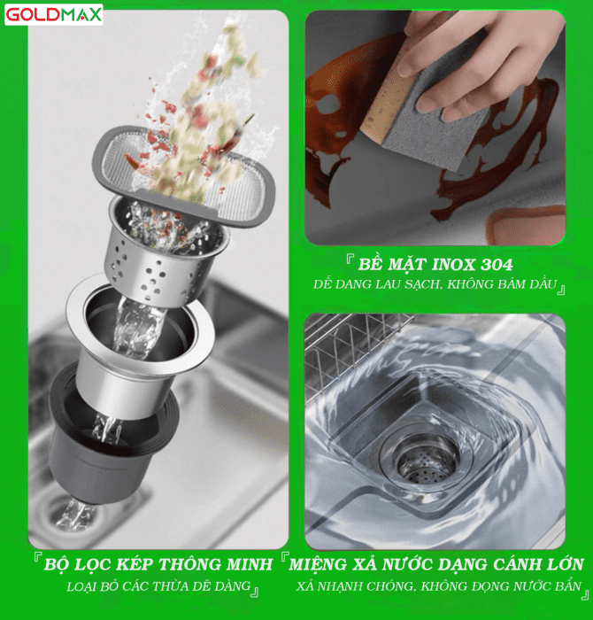 Chậu rửa cao cấp goldmax