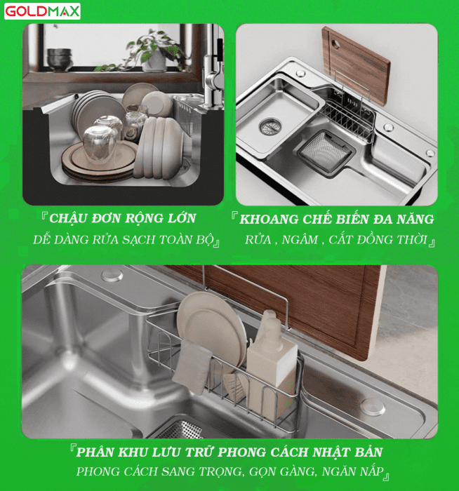 Chậu rửa chén/bát cao cấp