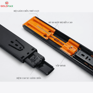 ray bi 3 tầng giảm chấn goldmax