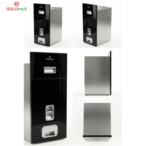 Thùng gạo mặt gương nút nhấn goldmax