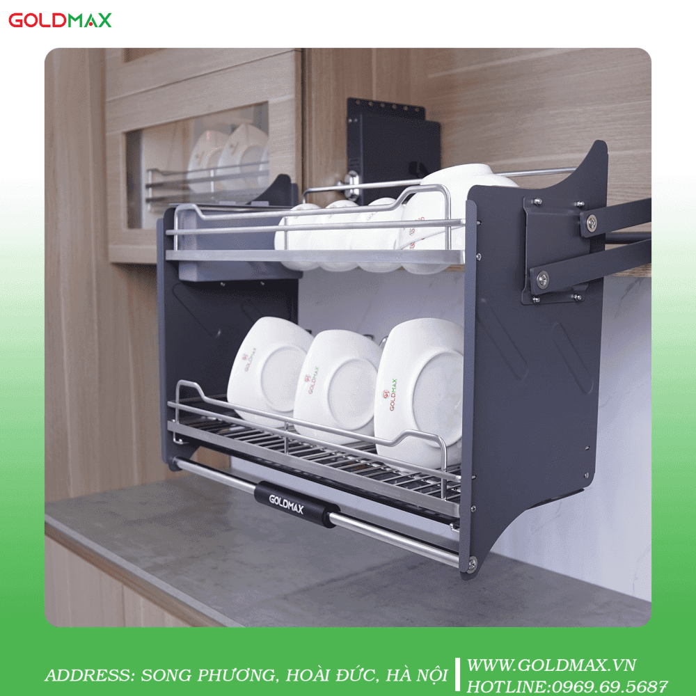 Giá bát nâng hạ oval Goldmax