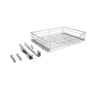 Giá xoong nồi bát đĩa kèm ray âm giảm chấn Goldmax