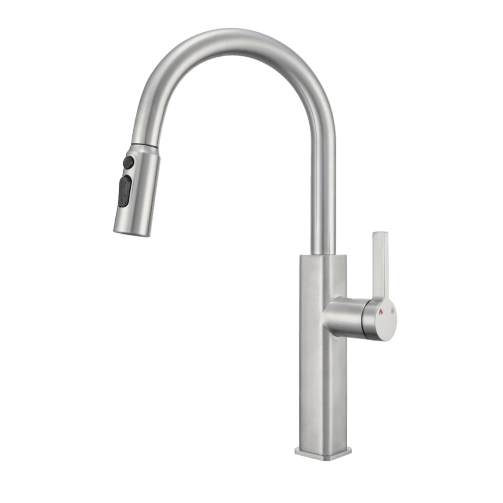 Vòi rút nóng lạnh inox 304 dạng cong Goldmax