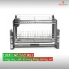 Giá bát nâng hạ nan dẹt Goldmax GEDL inox 304 lắp trong tủ bếp trên