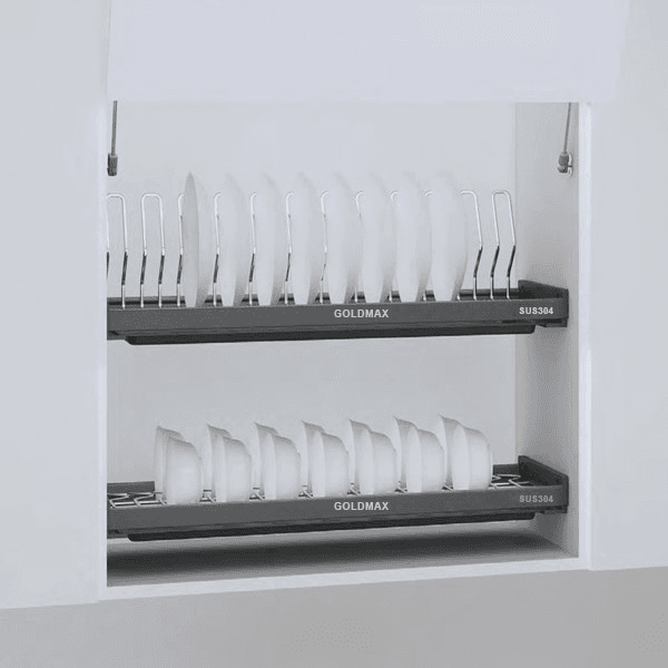 Giá bát cố định tủ bếp trên